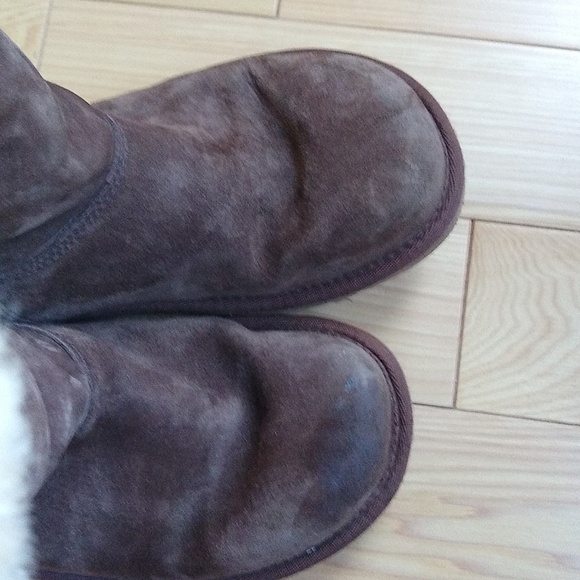 UGGS AUSTRALIA 5163 UPSIDE TALL SHEARLING SUEDE LACE UP BOOTS size 7 - Picture 5 of 7